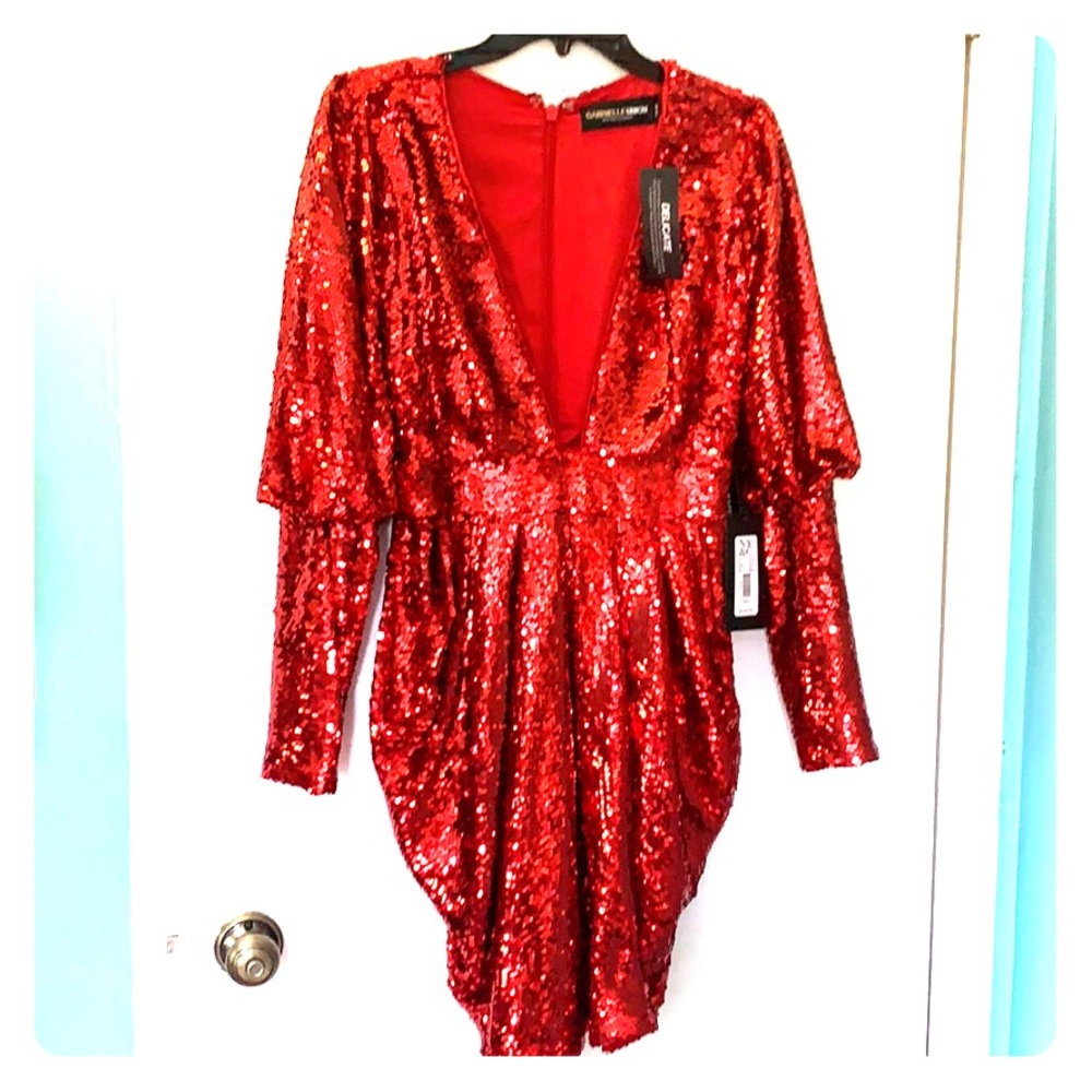 NWT red sequin dress